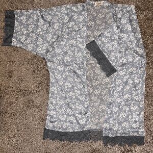 Floral kimono cardigan